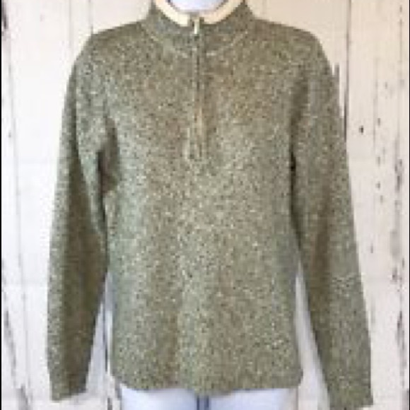 Woolrich Sweaters - Woolrich M 1/4 Quarter Zip Sweater Sage Heather